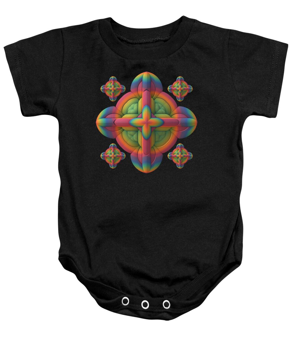 Rainbow Baby Onesie featuring the digital art Fit to a Tee by Lyle Hatch