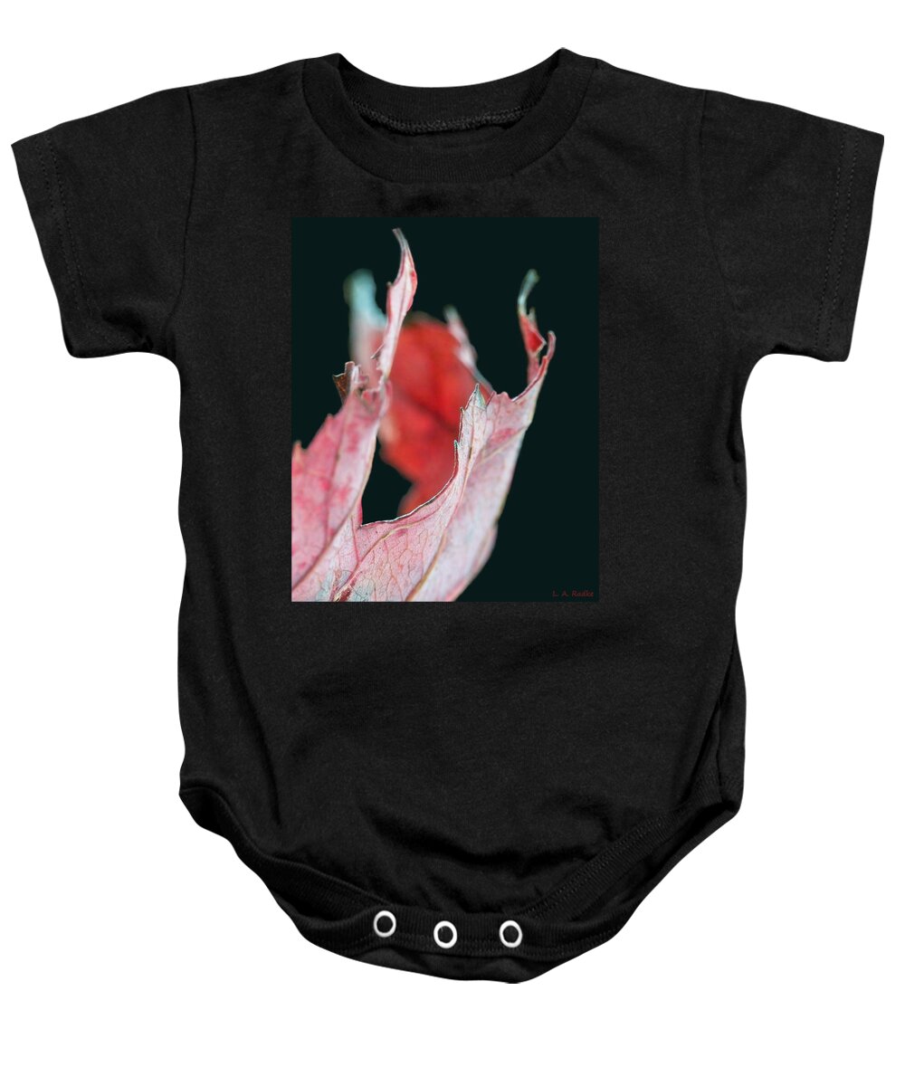 Abstract Baby Onesie featuring the photograph Flame by Lauren Radke