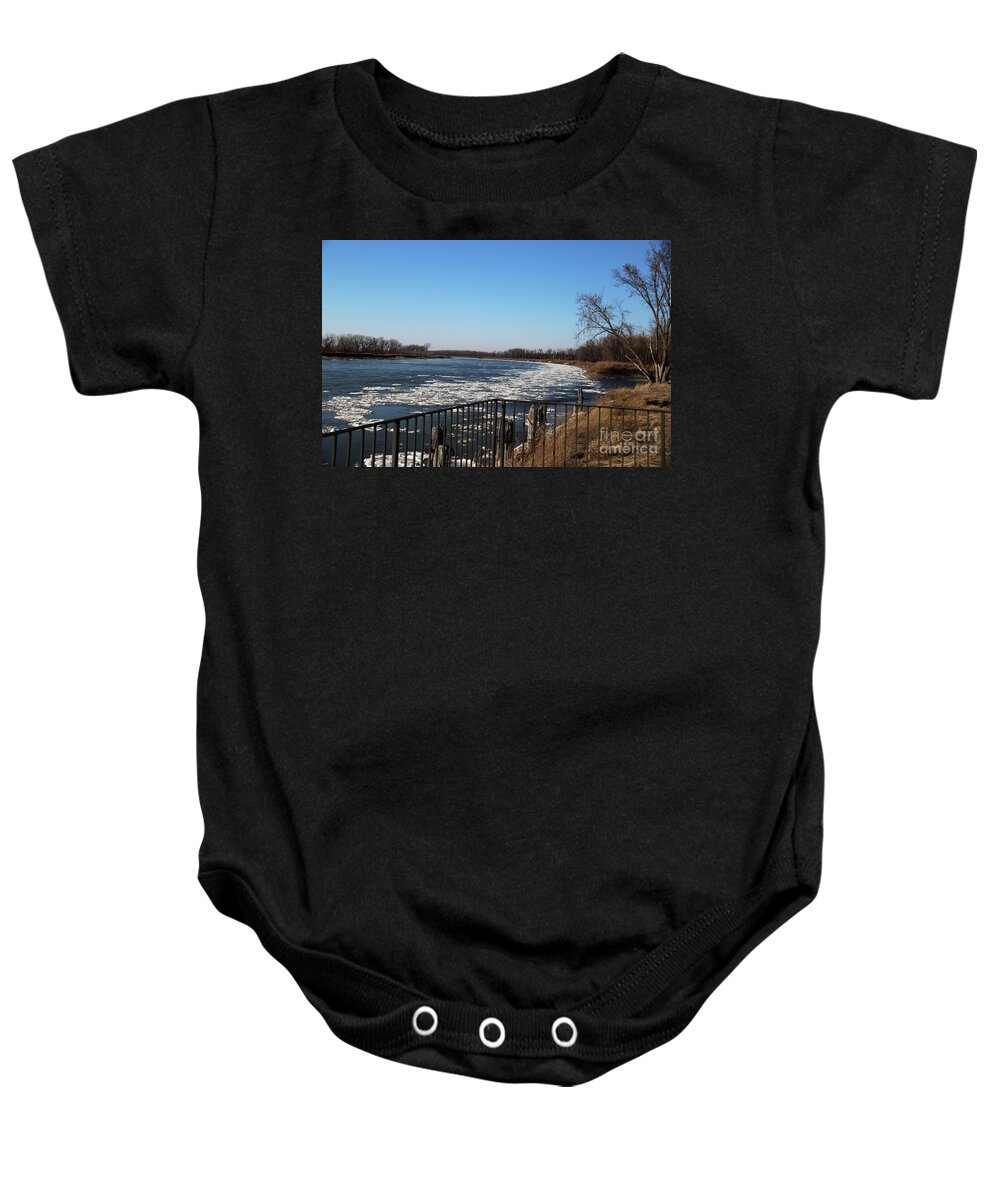 Ice Baby Onesie featuring the photograph Floating Ice by Yumi Johnson
