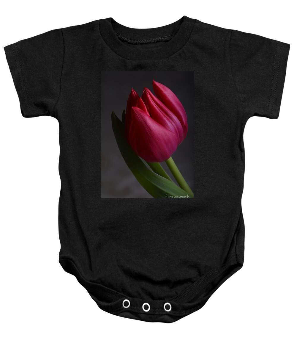 Flower Baby Onesie featuring the photograph Flourishing tulip by Robert WK Clark