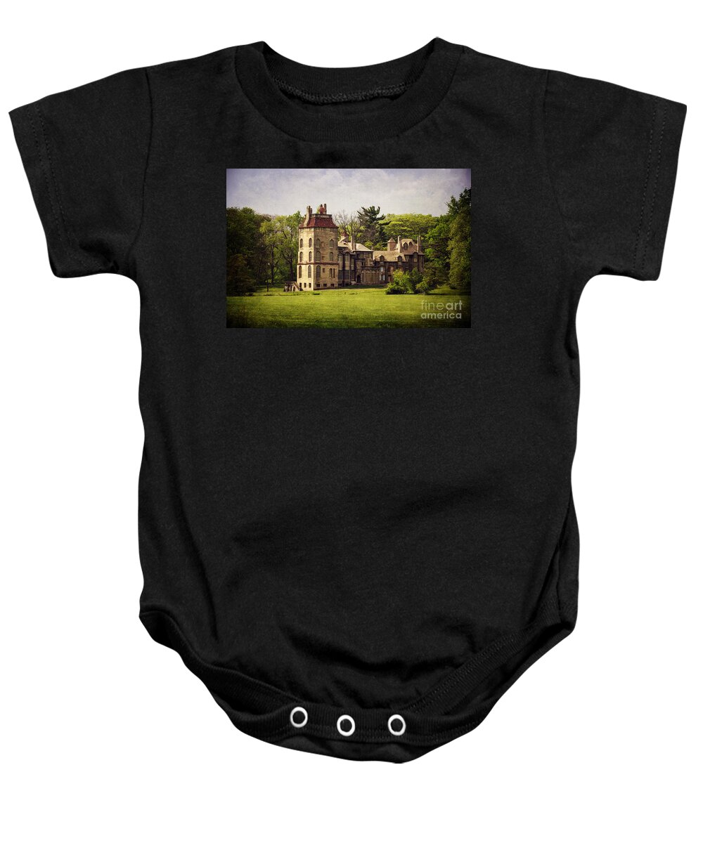 Fonthill Baby Onesie featuring the photograph Fonthill by Day by Debra Fedchin