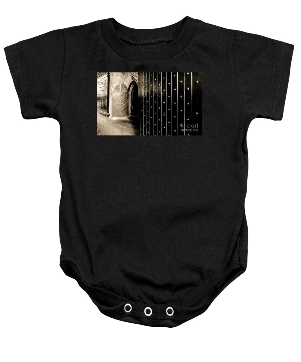 Doors Of The World Baby Onesie featuring the photograph Four Doors to Choose by Lexa Harpell