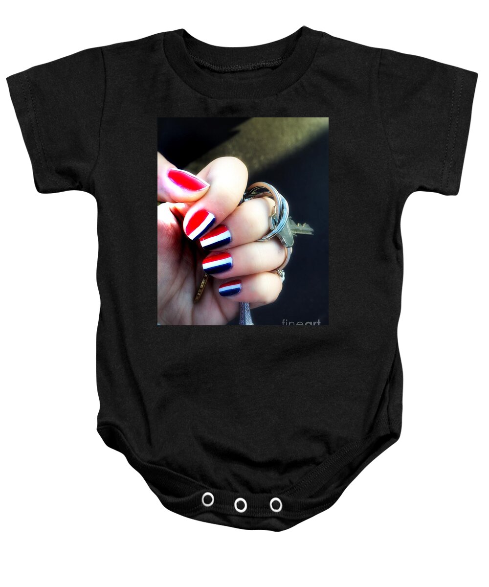 France Baby Onesie featuring the photograph Frenchy Nails by HELGE Art Gallery