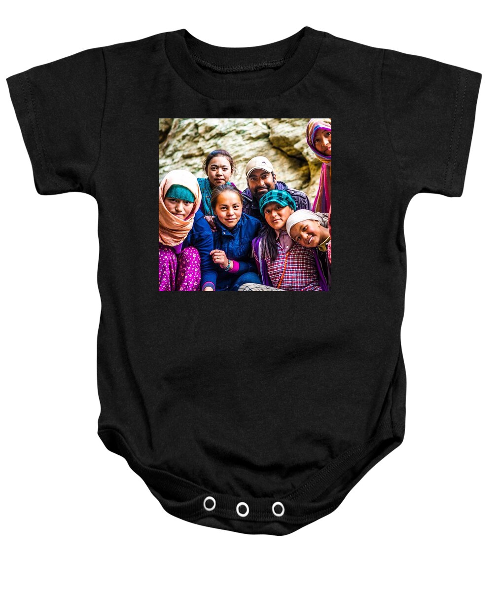  Baby Onesie featuring the photograph Friends In Distant Lands! by Aleck Cartwright