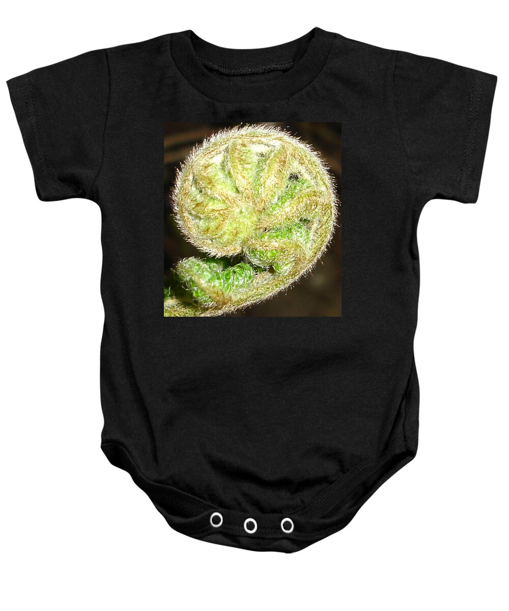 Flora Baby Onesie featuring the photograph Frond by Susan Baker