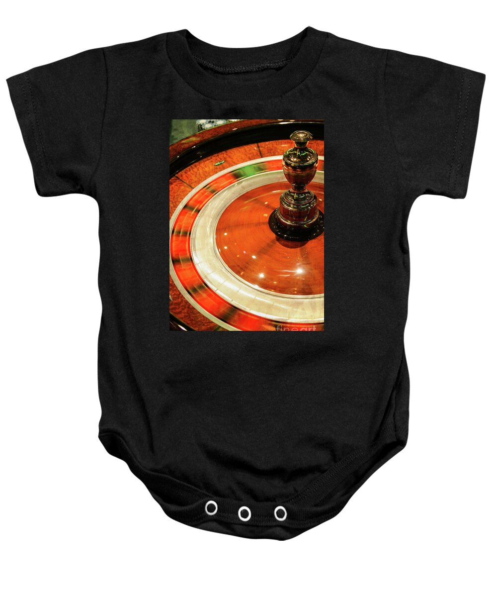 Roulette Baby Onesie featuring the photograph Game On by Kathy Strauss