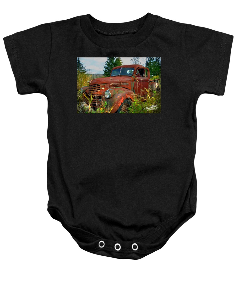 General Baby Onesie featuring the photograph General Motors Truck by Alana Ranney