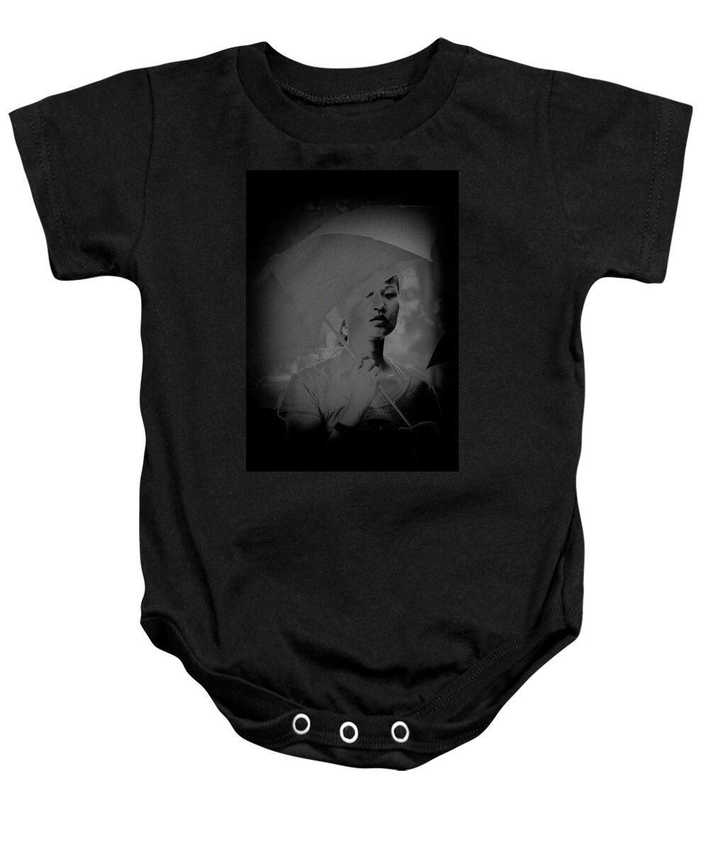 China Baby Onesie featuring the photograph Girl with umbrella by Patrick Kain