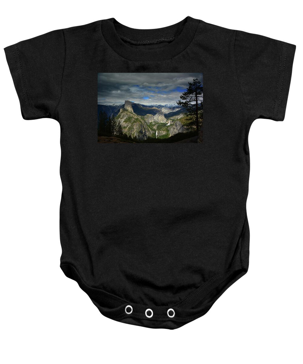Glacier Point Baby Onesie featuring the photograph Glacier Point by Raymond Salani III