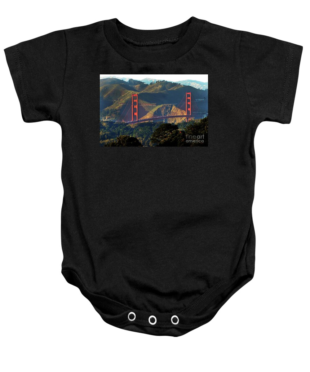 Golden Gate Bridge Baby Onesie featuring the photograph Golden Gate Bridge by Steven Spak
