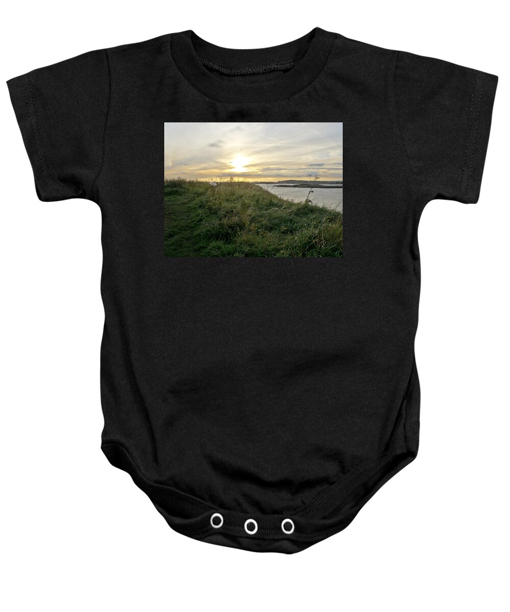 Setting Sun Baby Onesie featuring the photograph Grass vs Stems by Elena Perelman