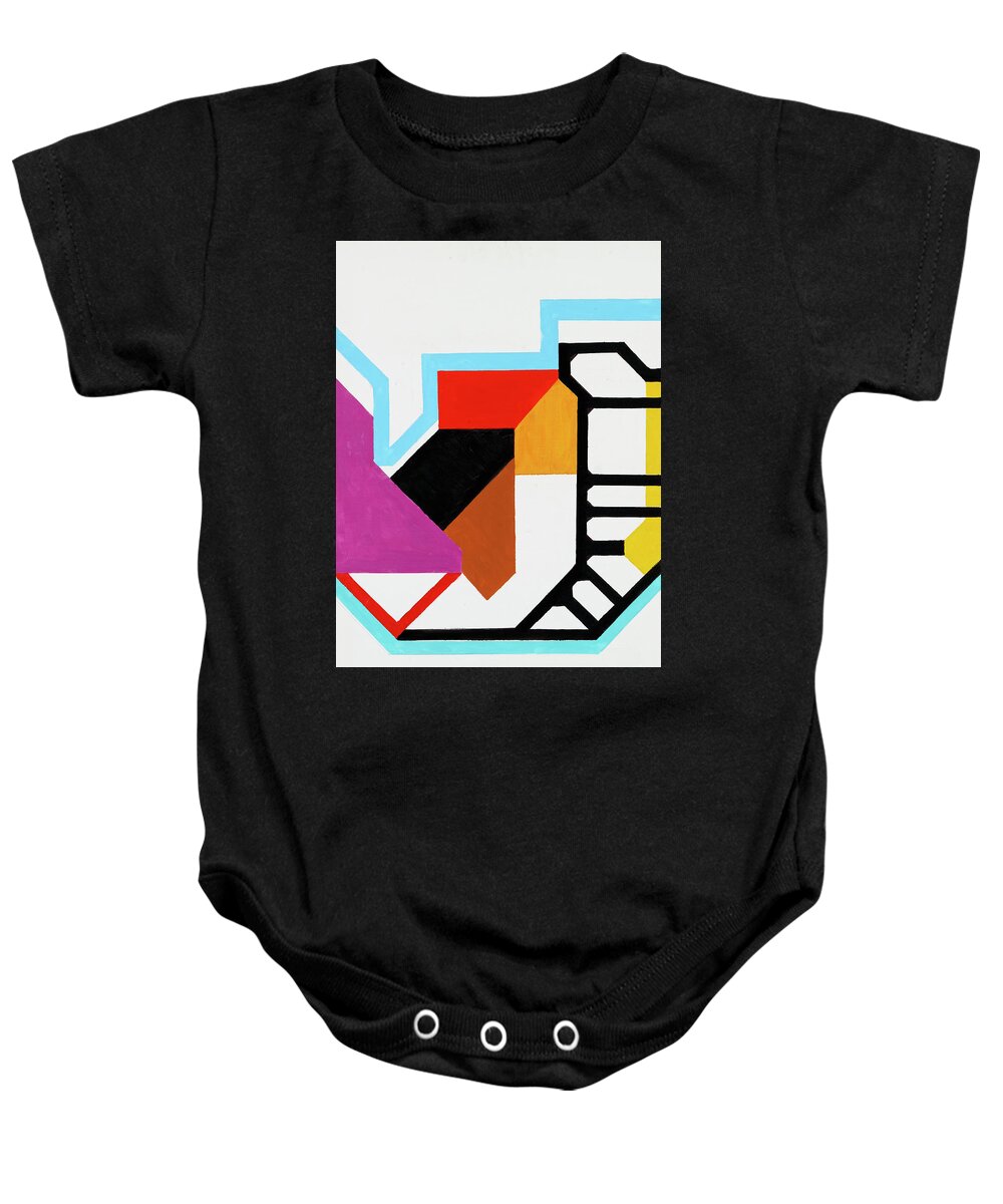 Abstract Baby Onesie featuring the painting Halleluja - Part III by Willy Wiedmann
