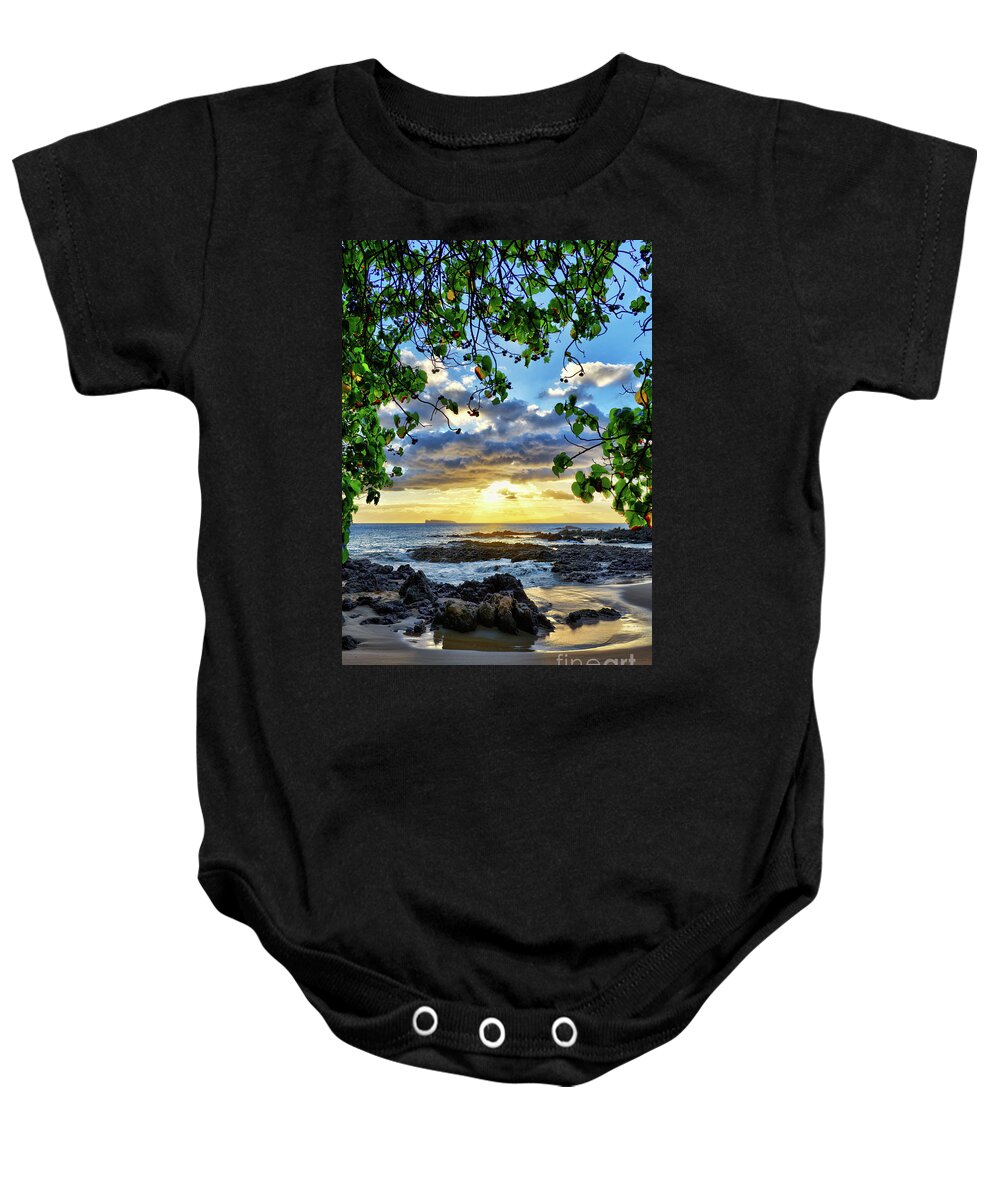 Maui Baby Onesie featuring the photograph Heaven on Maui by Eddie Yerkish