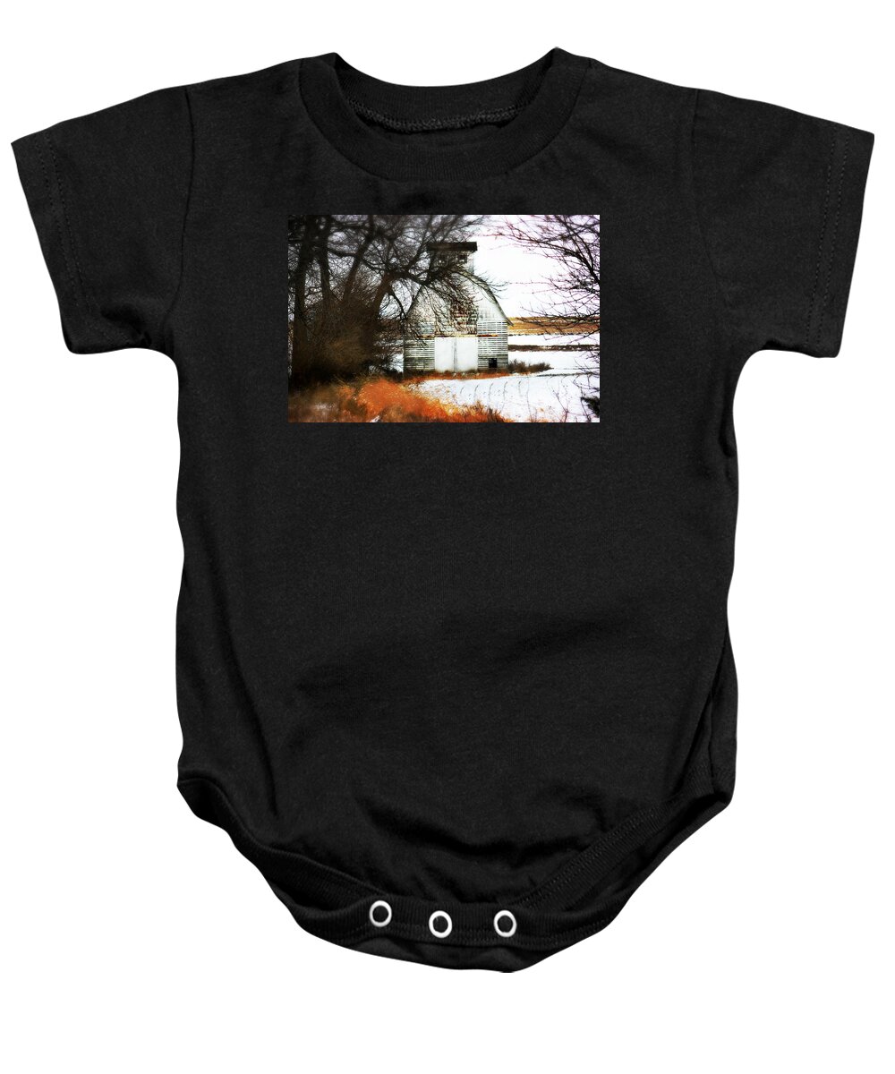 Barn Baby Onesie featuring the photograph Hello there by Julie Hamilton