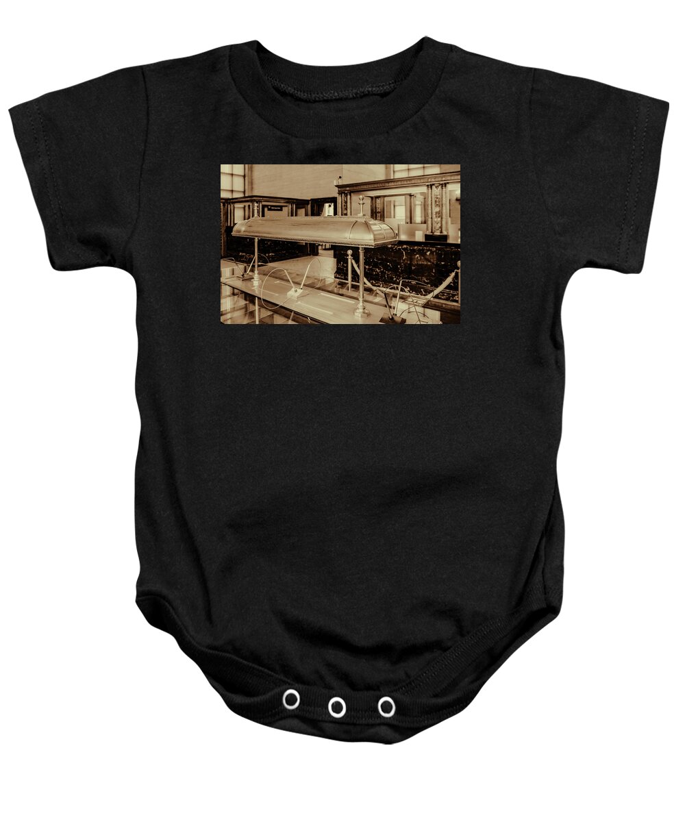 Architecture Baby Onesie featuring the photograph Historic First National Bank and Trust 2 by Paul LeSage