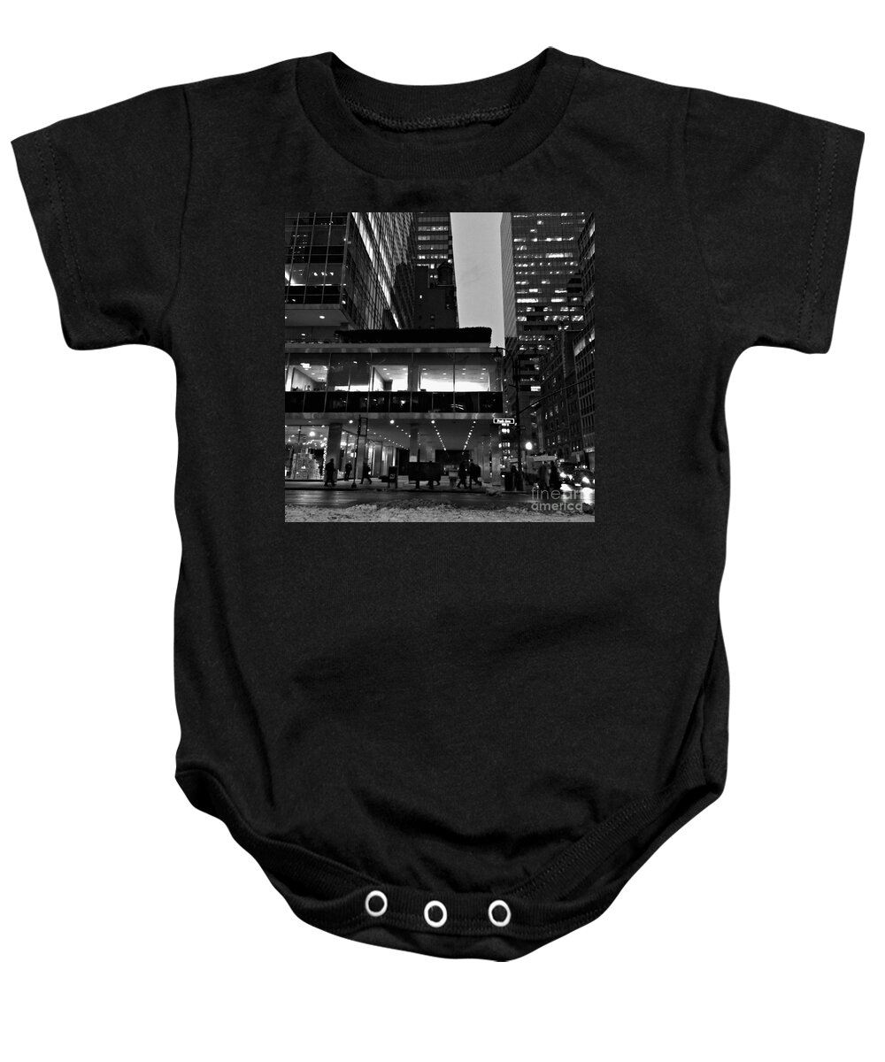 Architecture Baby Onesie featuring the photograph Historic Lever House - New York City by Miriam Danar
