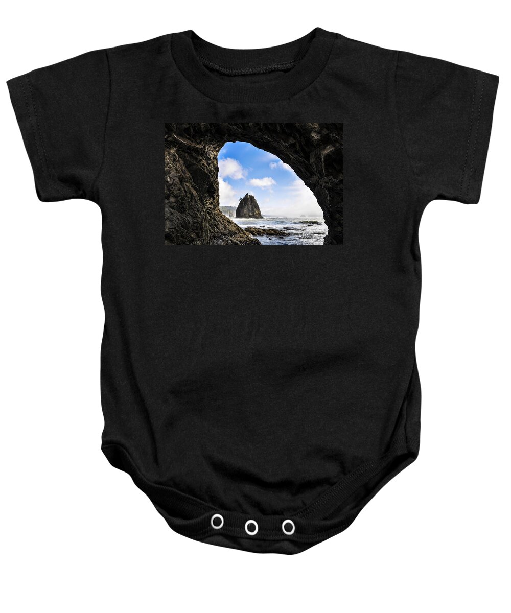Scenic Baby Onesie featuring the photograph Hole in the Wall by Pelo Blanco Photo