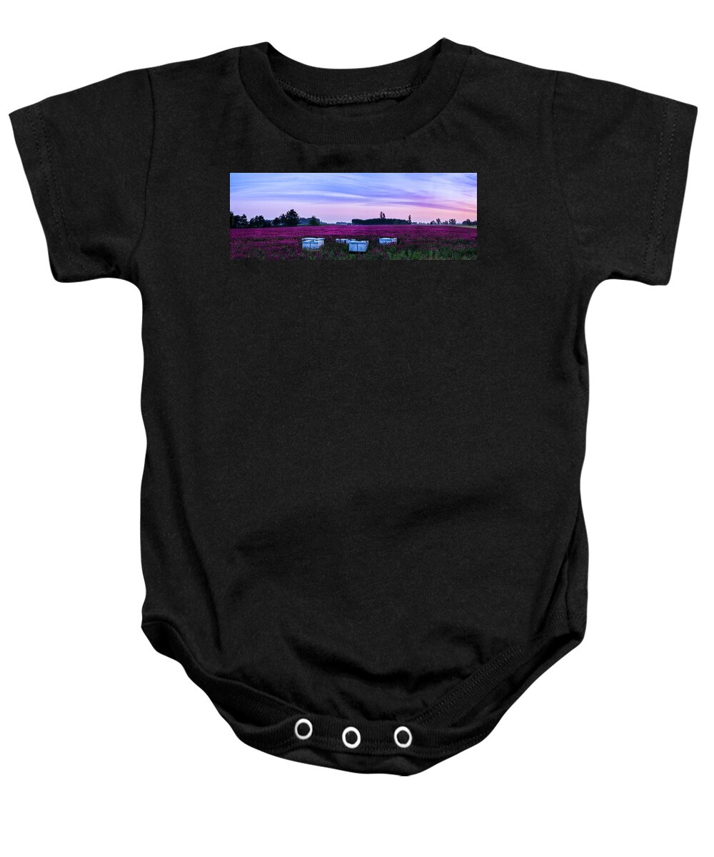 Landscape Baby Onesie featuring the photograph Honey in the making by Steven Clark