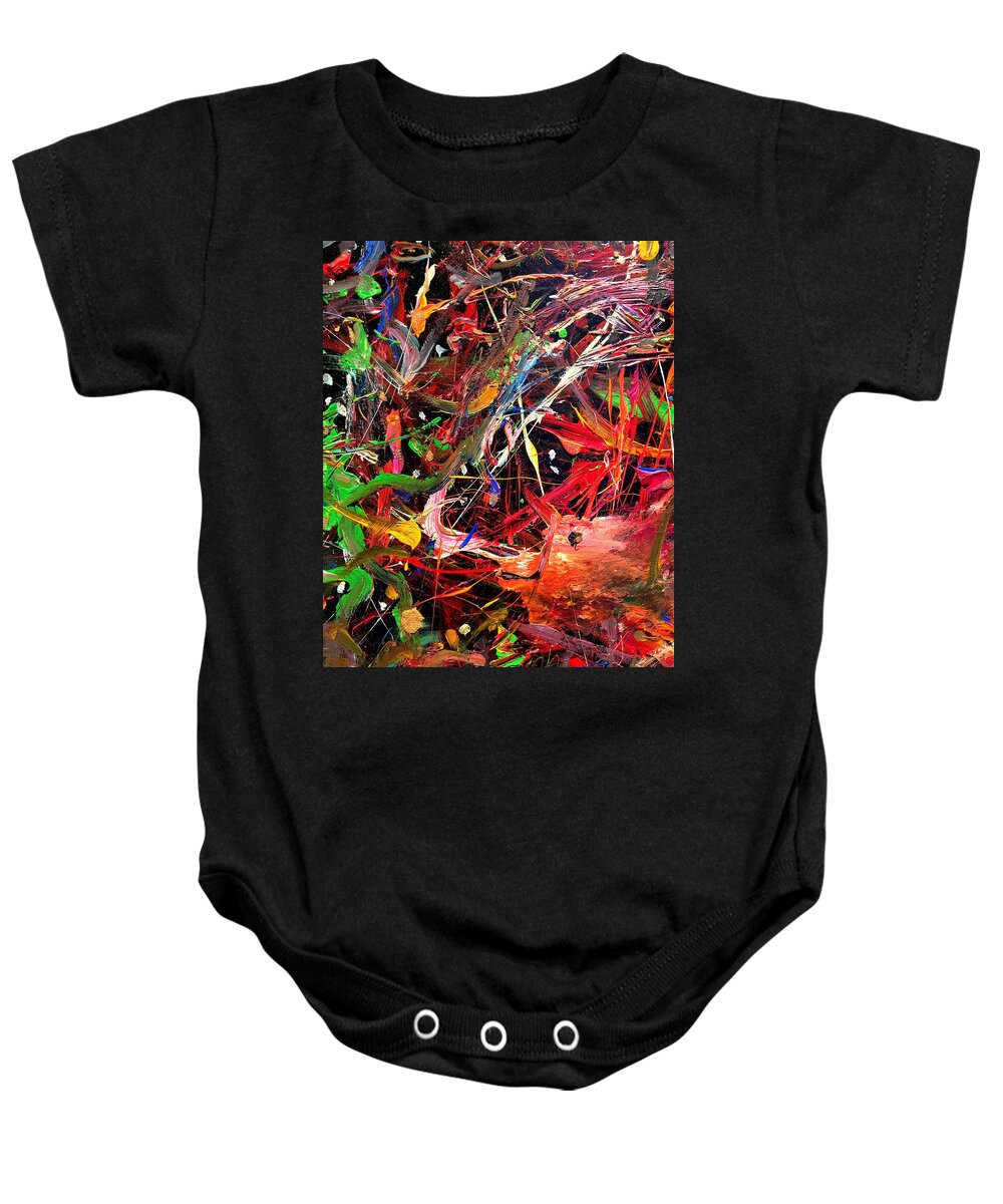 Fishing Baby Onesie featuring the painting Hook line and sinker by Neal Barbosa