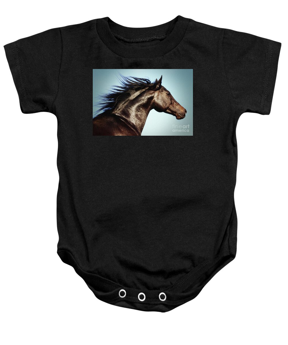 Horse Baby Onesie featuring the photograph Horse Beauty by Dimitar Hristov