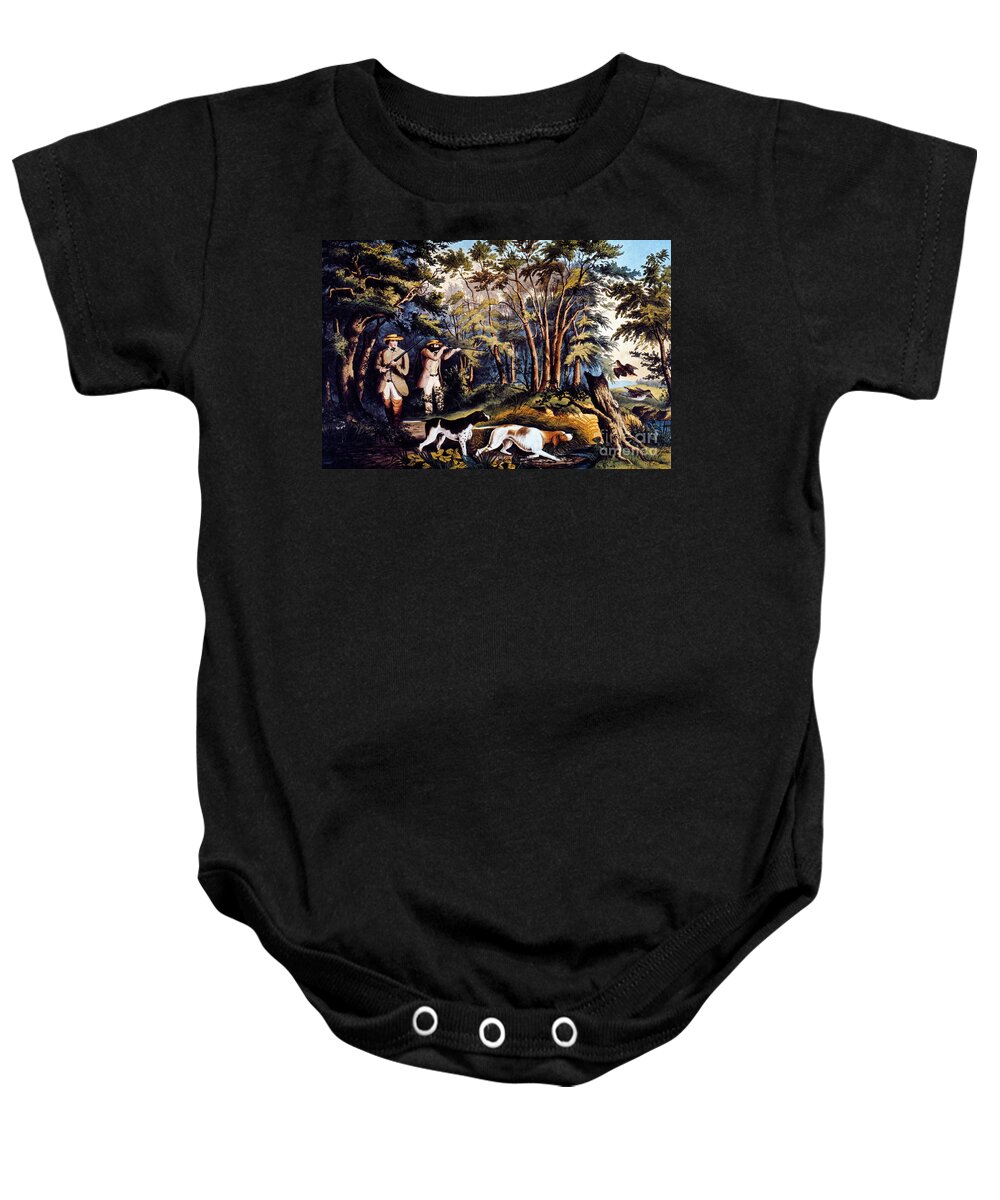 19th Century Baby Onesie featuring the photograph Hunting: Woodcock, 1852 by Granger