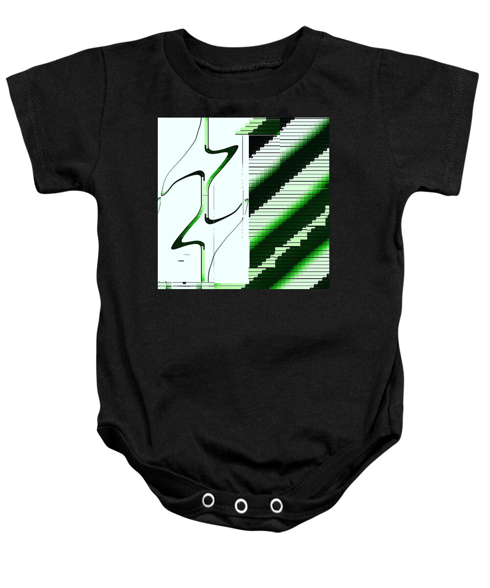 Abstract Art Baby Onesie featuring the digital art I on U #8 by Scott S Baker