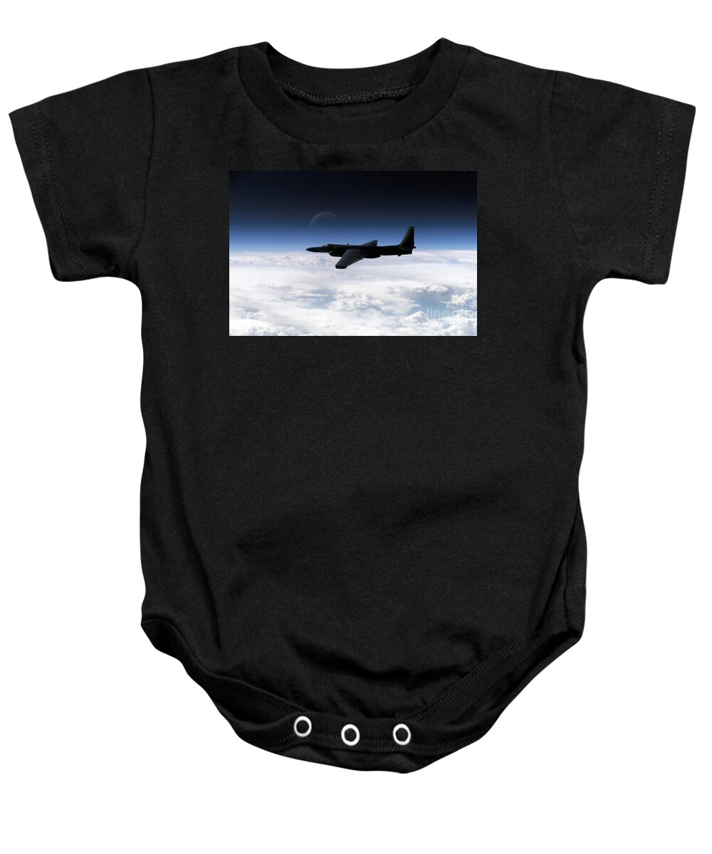 U-2 Baby Onesie featuring the digital art I Spy - U2 by Airpower Art