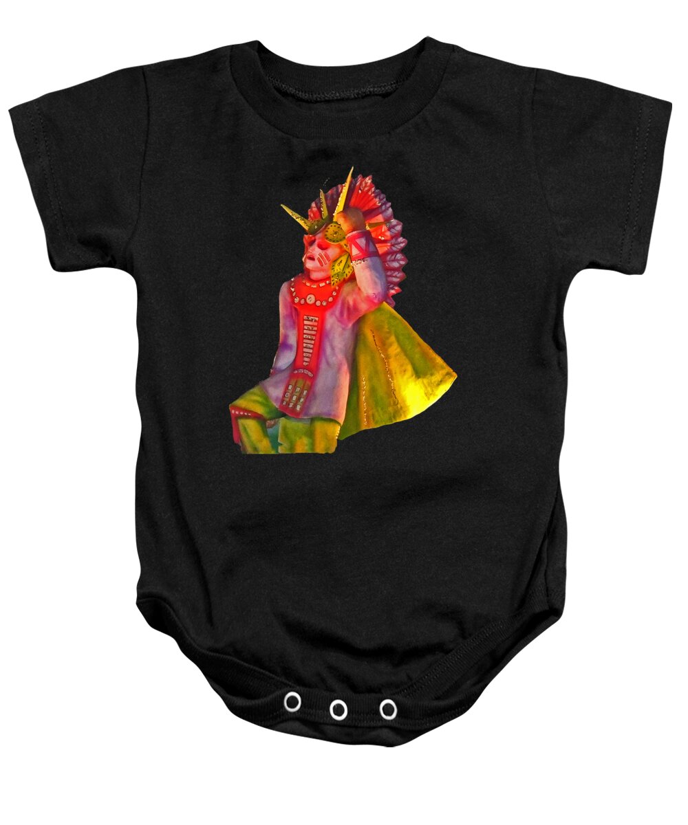 Photographic Print Baby Onesie featuring the photograph Inca Warrior by Marian Bell
