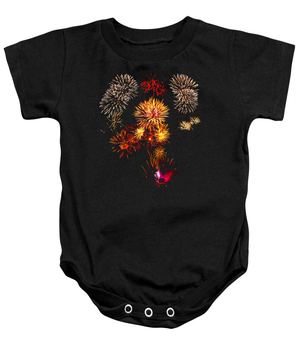 Fireworks Baby Onesie featuring the photograph Independence Day by Greg Norrell