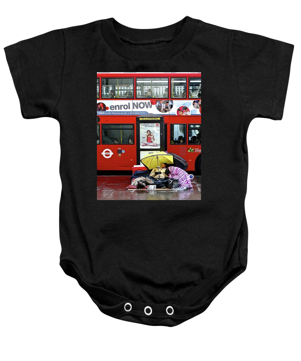 London Baby Onesie featuring the photograph Indifference by Ira Shander