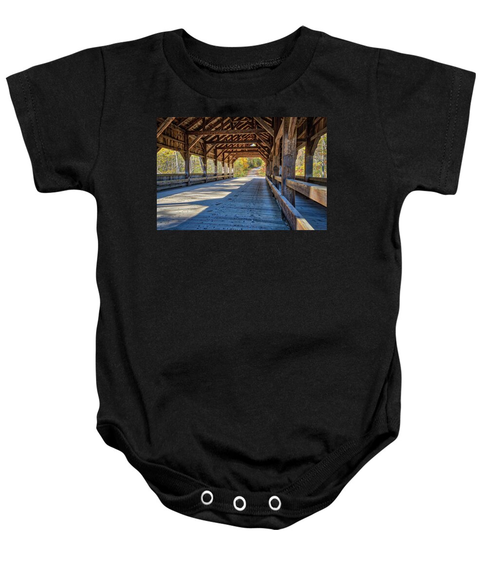 Brevard Baby Onesie featuring the photograph Inside the bridge by Jane Luxton