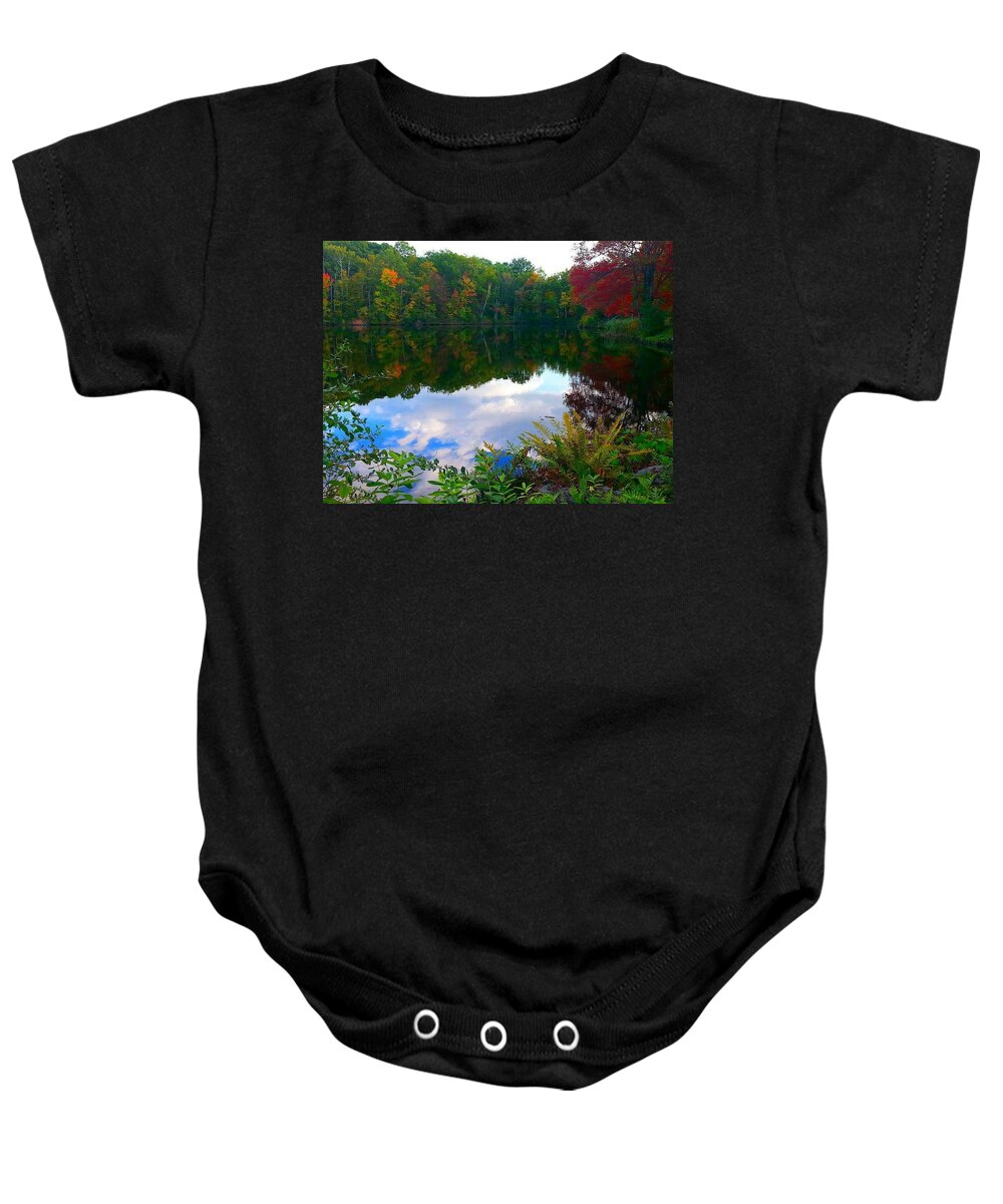 Autumn Baby Onesie featuring the photograph Introvert by Dani McEvoy