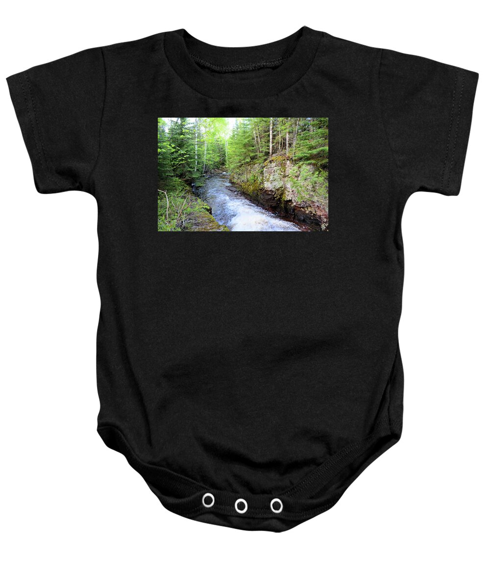 Nature Baby Onesie featuring the photograph Kadunce River 2 by Bonfire Photography