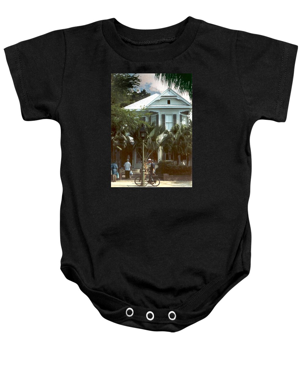 Historic Baby Onesie featuring the photograph Keywest by Steve Karol