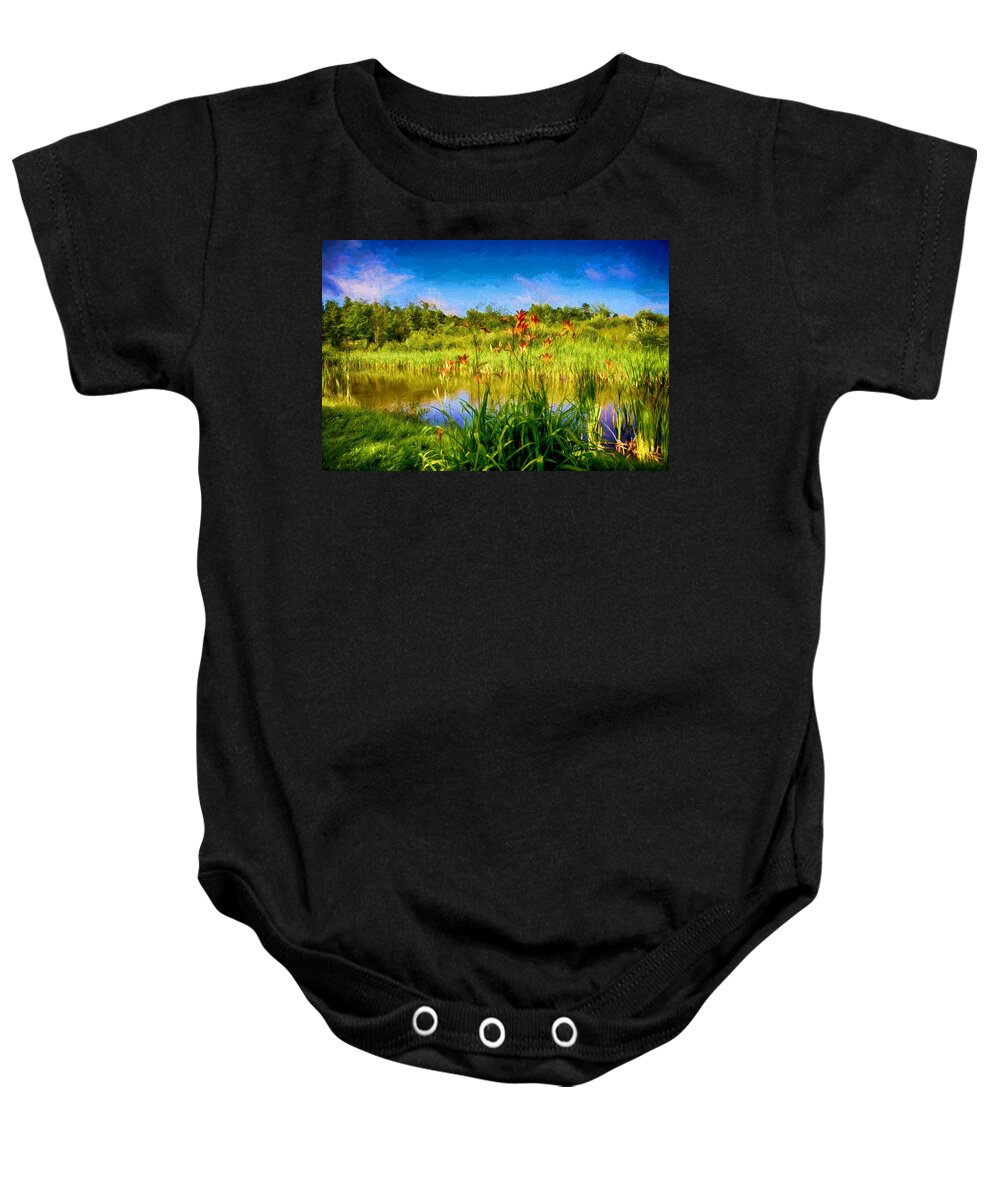 Landscape Baby Onesie featuring the photograph Lazy Summer by Tricia Marchlik