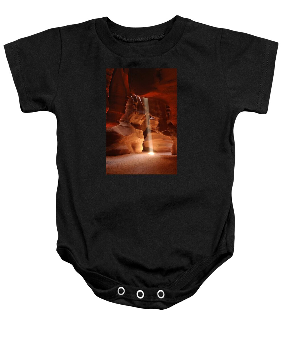Slot Canyon Baby Onesie featuring the photograph Light From Above by Scott Read