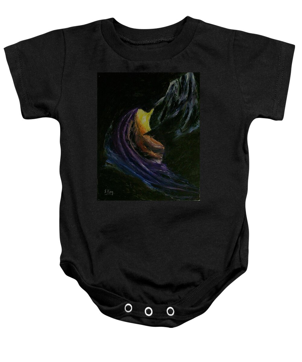  Baby Onesie featuring the painting Light of Day by Stephen King