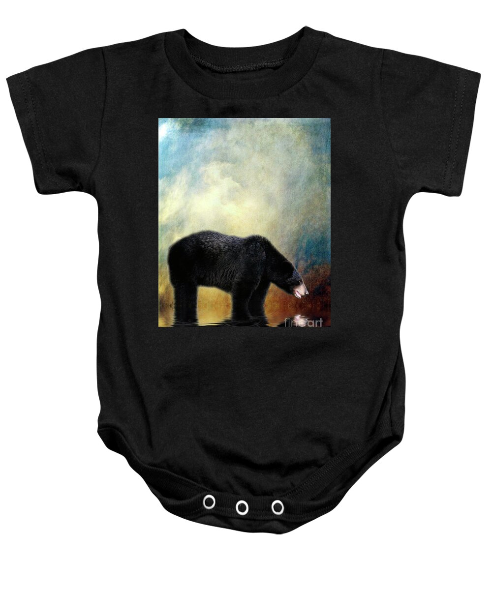 Bear Baby Onesie featuring the photograph Little Boy Lost by Lois Bryan