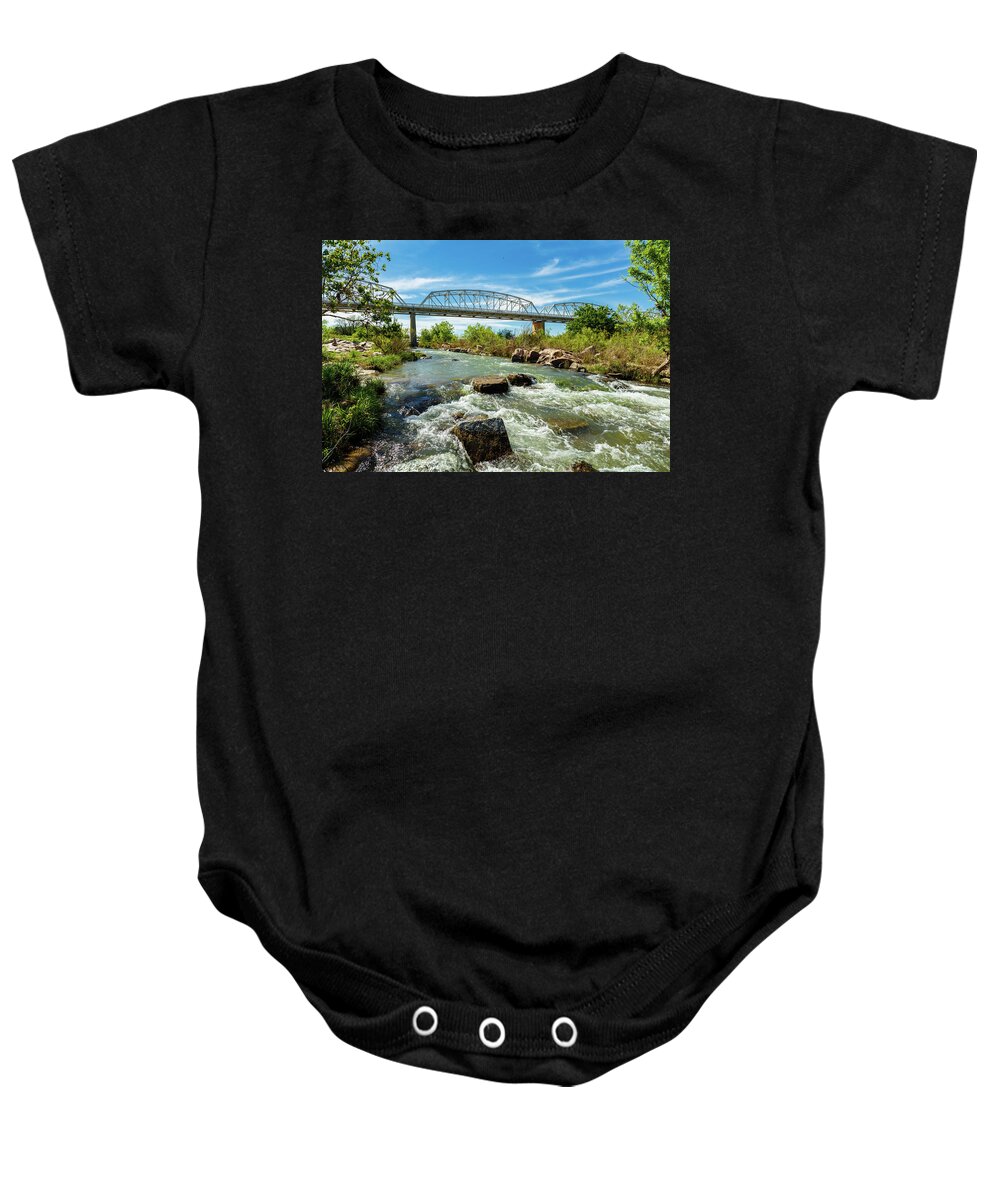 Highway 71 Baby Onesie featuring the photograph Llano River by Raul Rodriguez