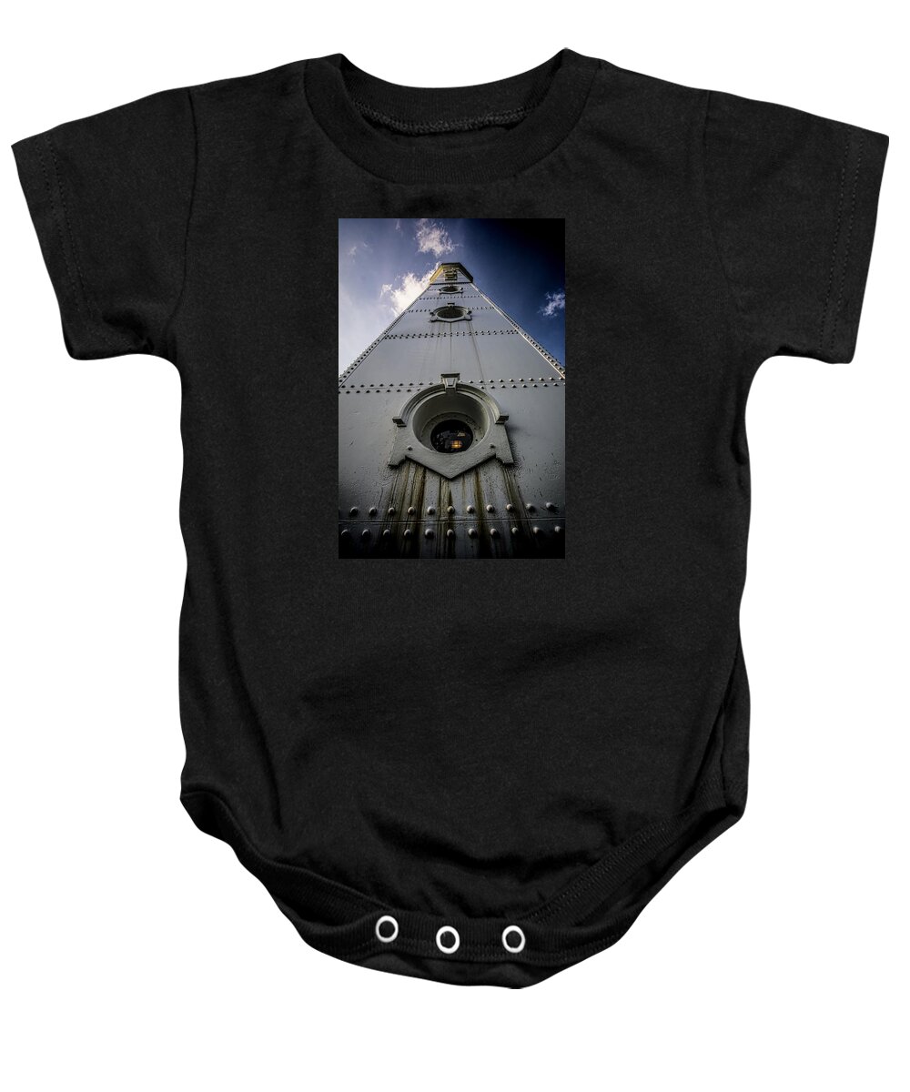 North Point Lighthouse Baby Onesie featuring the photograph Looking straight up at the North Point Lighthouse by Sven Brogren