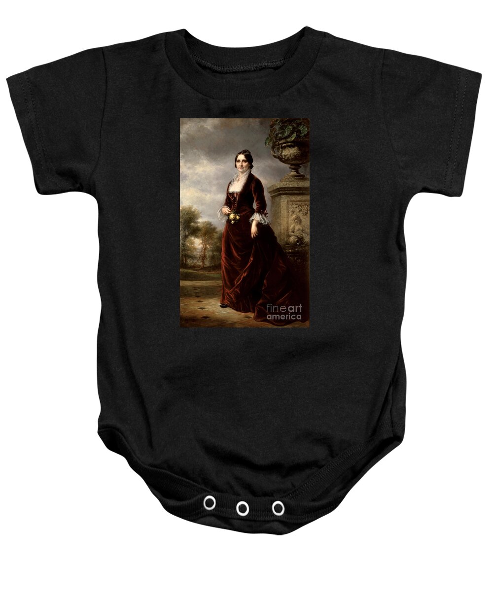 Government Baby Onesie featuring the photograph Lucy Hayes, First Lady by Science Source