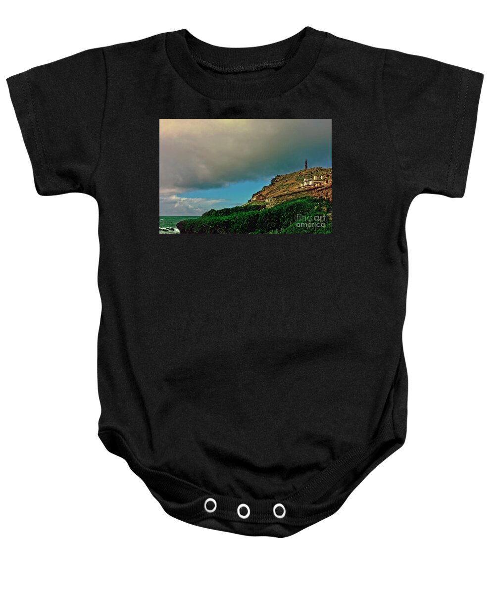 Cape Cornwall Baby Onesie featuring the photograph Magical Cape Cornwall by Terri Waters