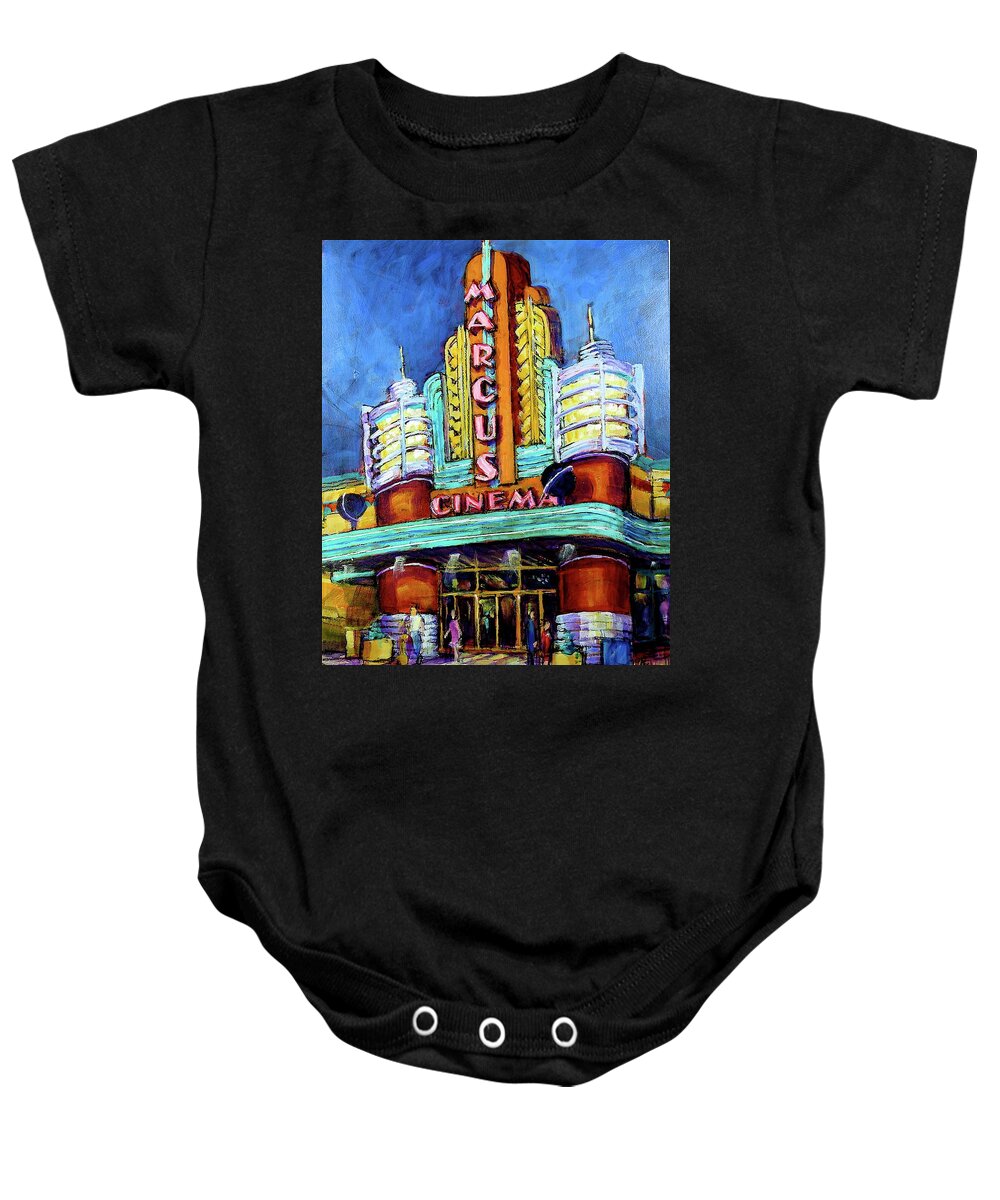 Painting Baby Onesie featuring the painting Marcus Marquise by Les Leffingwell