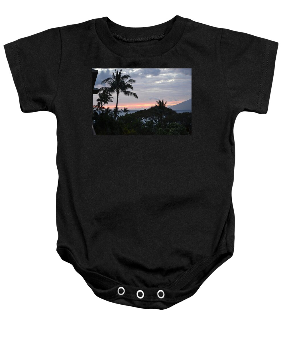  Baby Onesie featuring the photograph Maui HI Sunset by Dean Ferreira