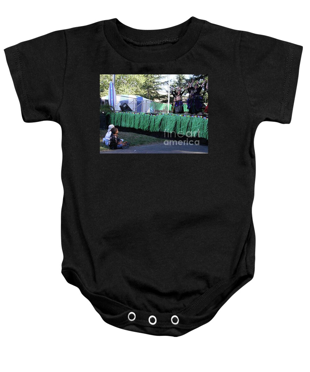 Children Baby Onesie featuring the photograph Mesmerized by those Bellies by Cynthia Marcopulos