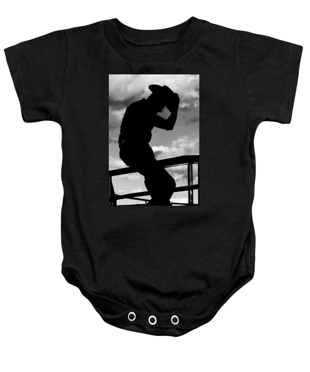 Jean Noren Baby Onesie featuring the photograph Mexican Rodeo Rider by Jean Noren