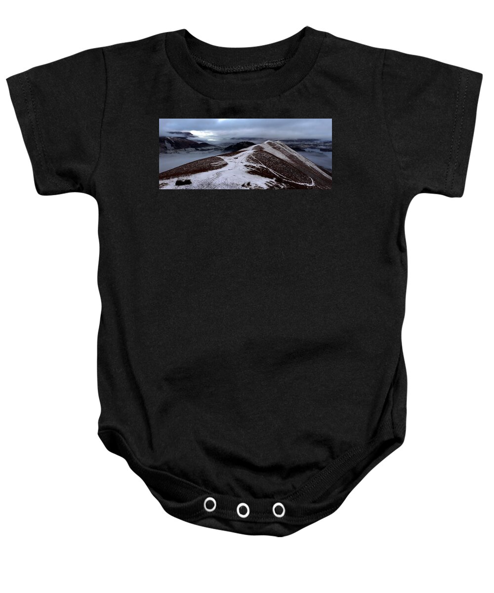 Nature Baby Onesie featuring the photograph Mountains edge by Lukasz Ryszka