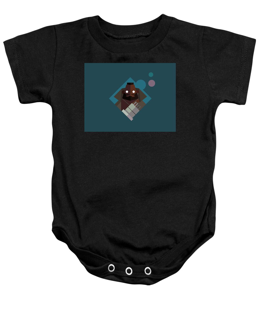 Ffvii Baby Onesie featuring the digital art Mr. Wallace by Michael Myers