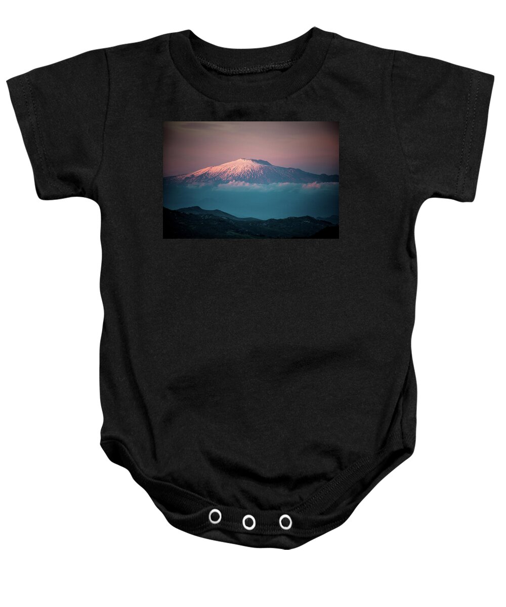  Baby Onesie featuring the photograph Mt. Etna II by Patrick Boening