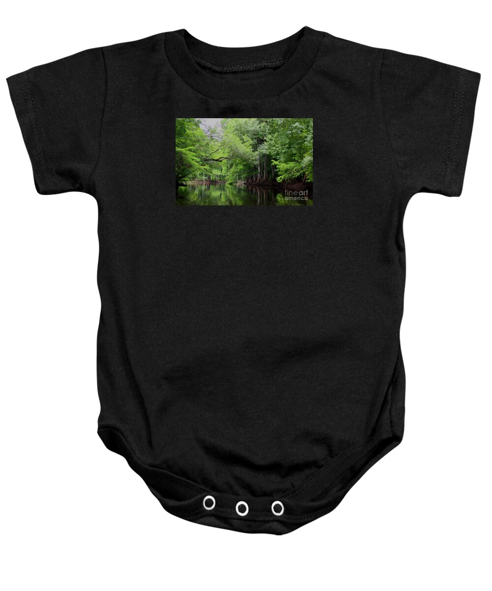 Withlacoochee River Baby Onesie featuring the photograph Mystical Withlacoochee River by Barbara Bowen